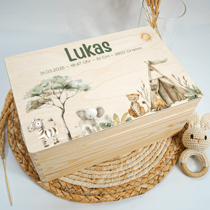 Personalized Memory Box - Baby Lion