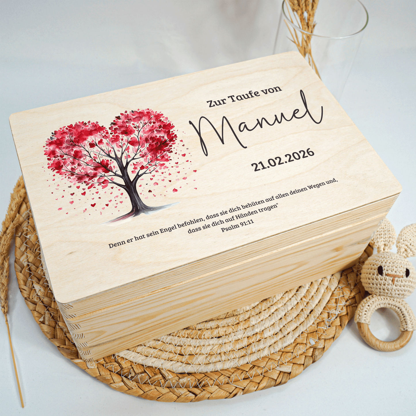 Personalisierte Erinnerungskiste - Herzensbaum