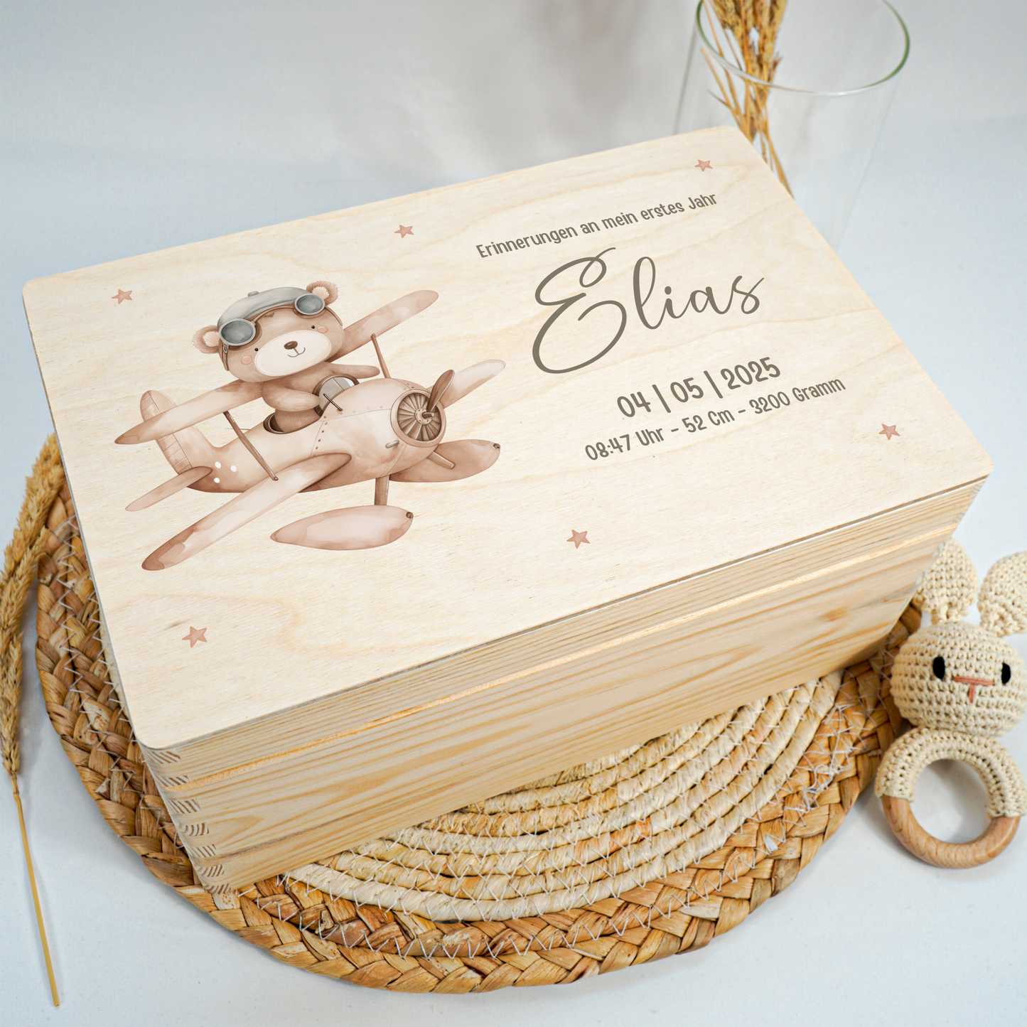 Personalized Memory Box - Baby Lion