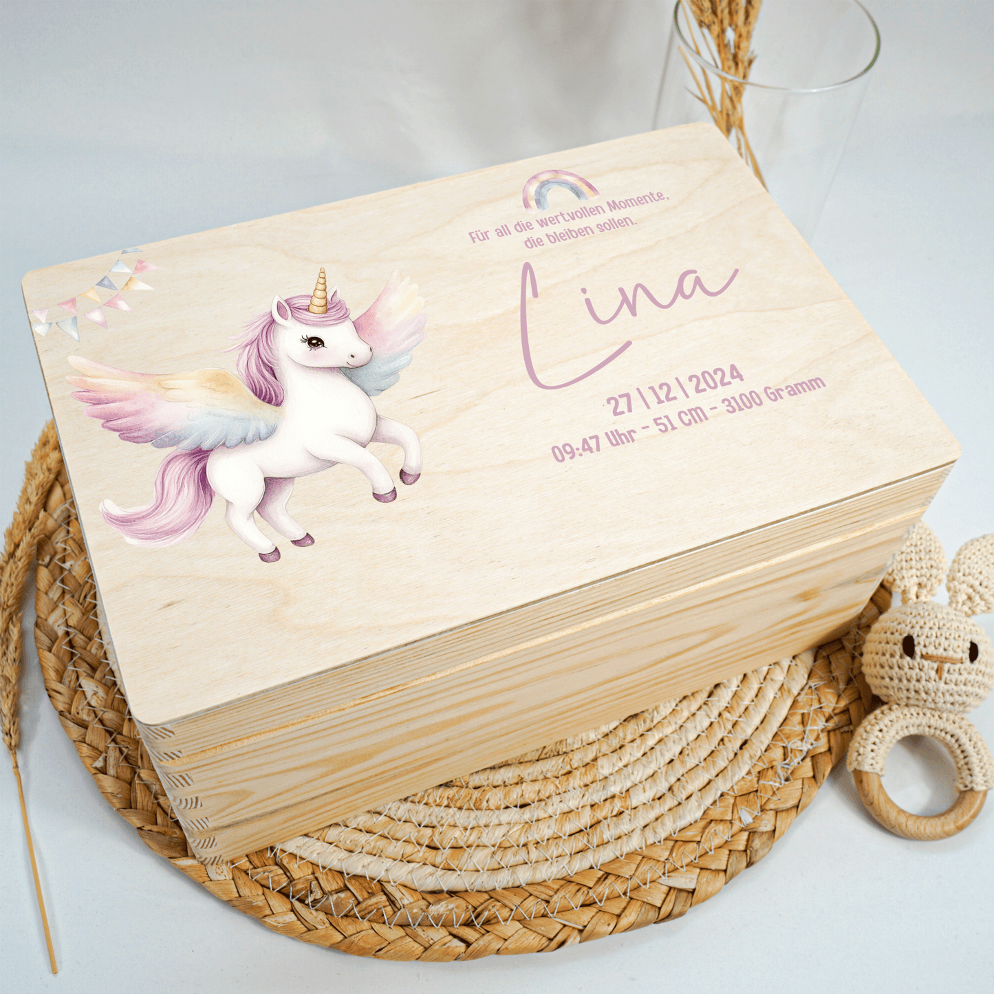 Personalized Memory Box - Baby Lion