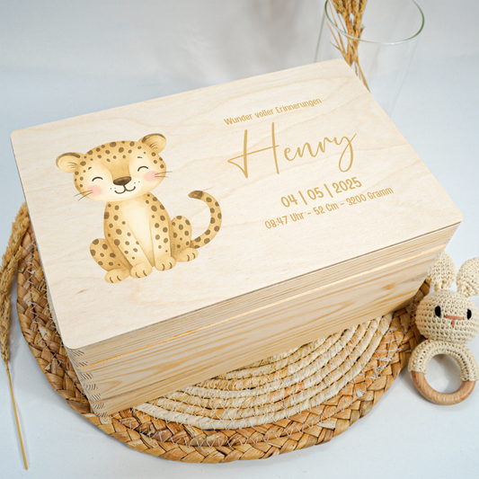 Personalized Memory Box - Baby Lion