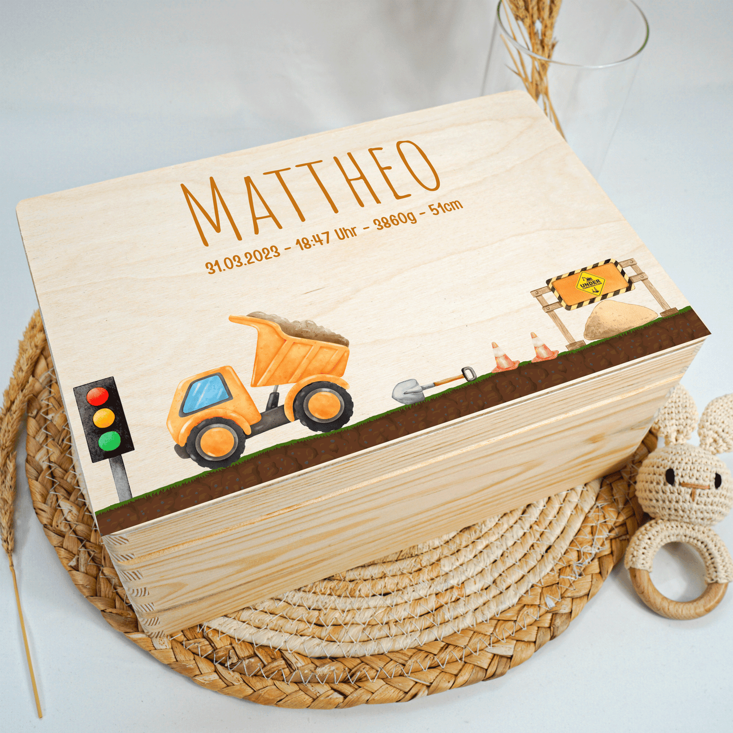 Personalized Memory Box - Baby Lion