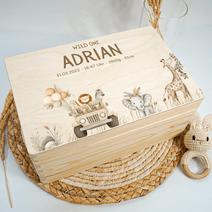 Personalized Memory Box - Baby Lion