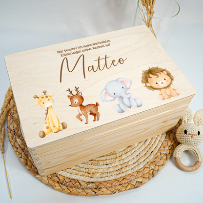 Personalized Memory Box - Baby Lion