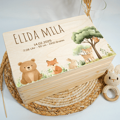 Personalized Memory Box - Baby Lion