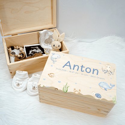 Personalized Memory Box - Baby Lion