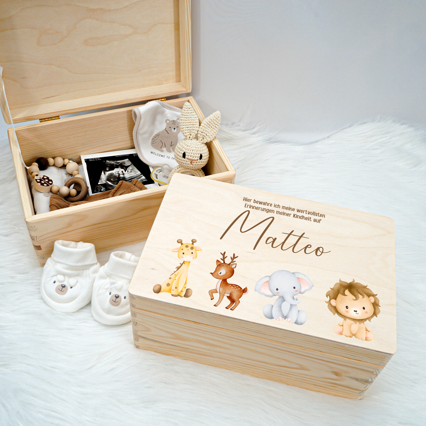 Personalized Memory Box - Baby Lion