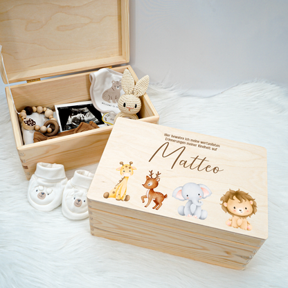 Personalized Memory Box - Baby Lion
