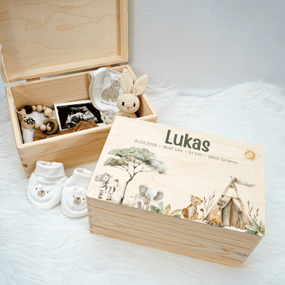 Personalized Memory Box - Baby Lion