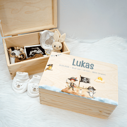 Personalized Memory Box - Baby Lion