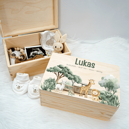 Personalized Memory Box - Baby Lion