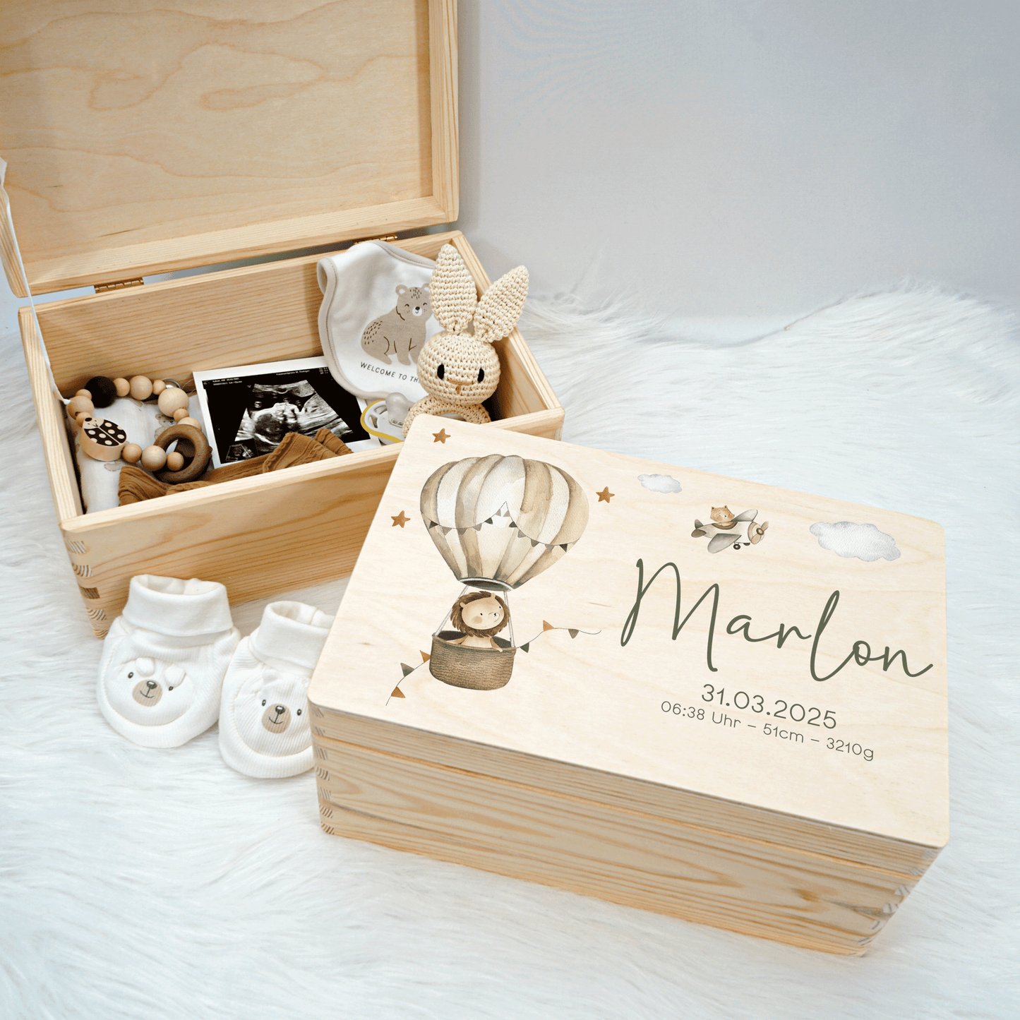 Personalized Memory Box - Baby Lion