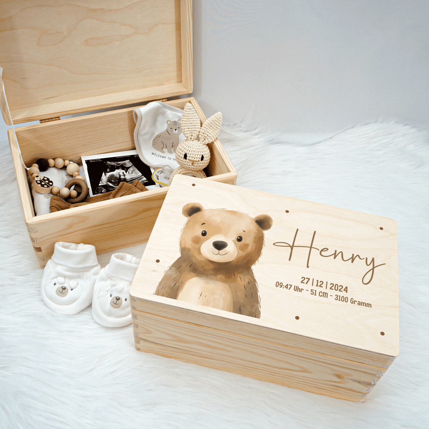Personalized Memory Box - Baby Lion