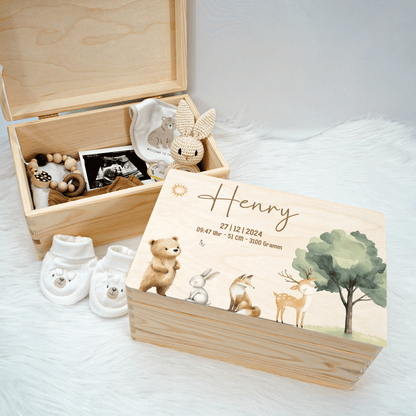 Personalized Memory Box - Baby Lion