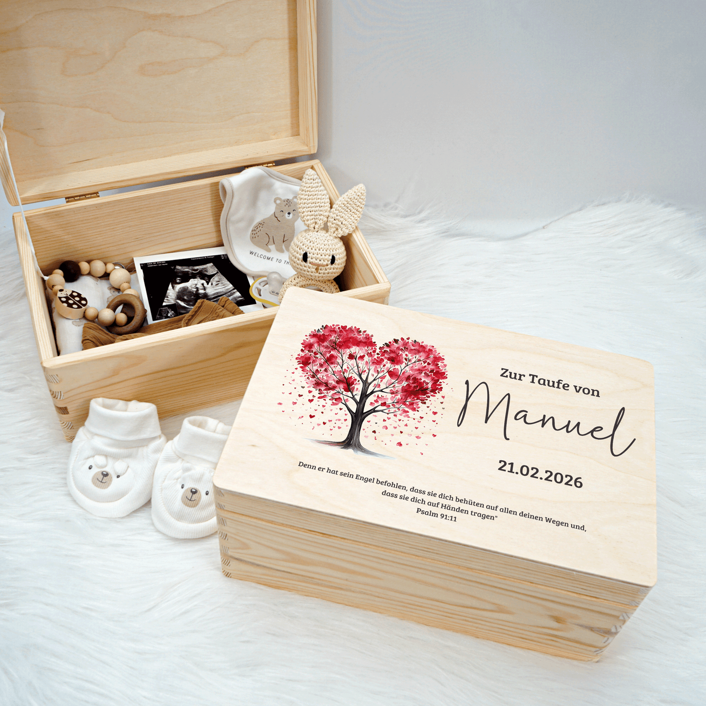 Personalisierte Erinnerungskiste - Herzensbaum