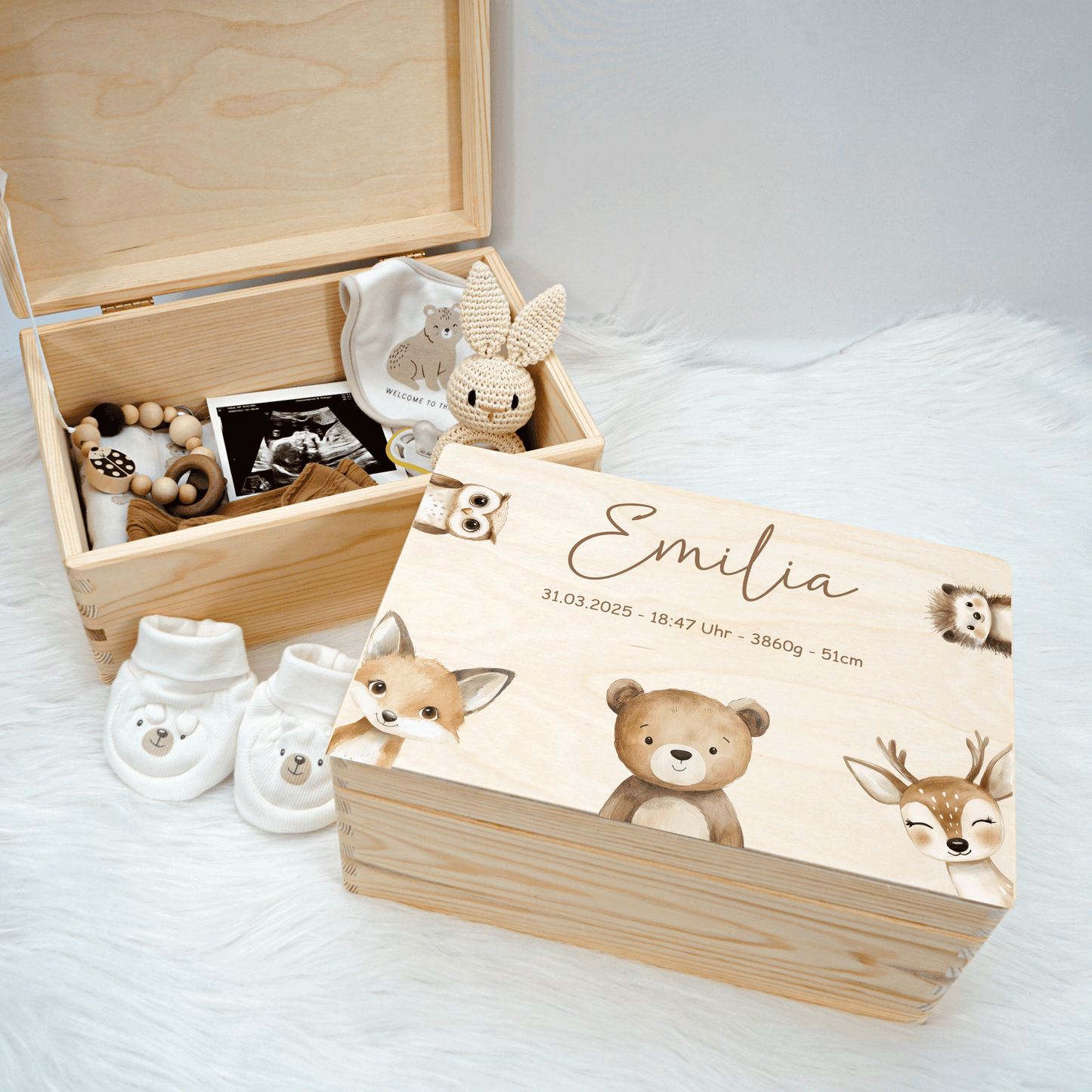 Personalized Memory Box - Baby Lion