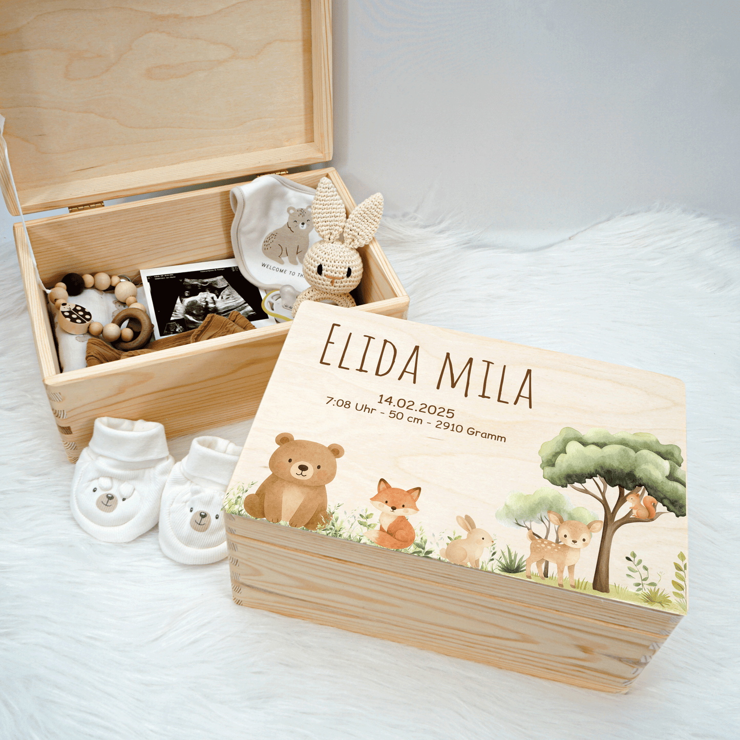 Personalized Memory Box - Baby Lion