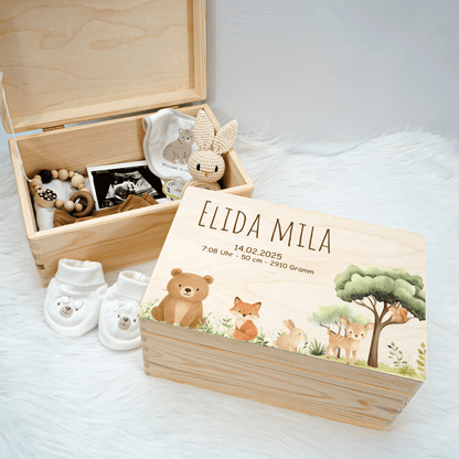 Personalized Memory Box - Baby Lion