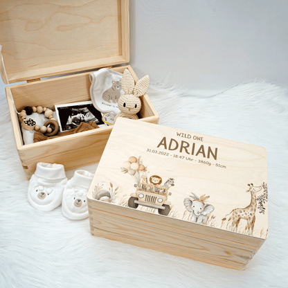 Personalized Memory Box - Baby Lion