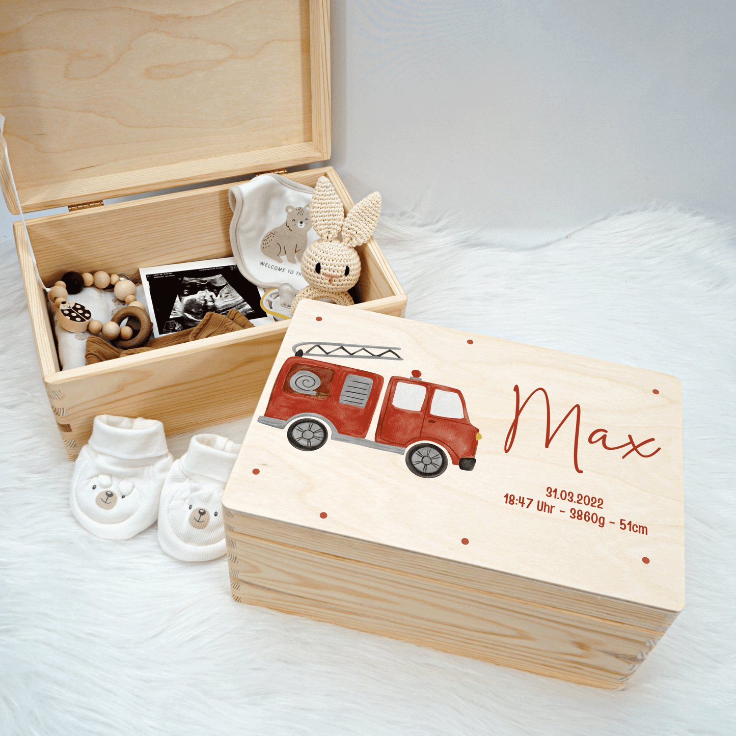 Personalized Memory Box - Baby Lion