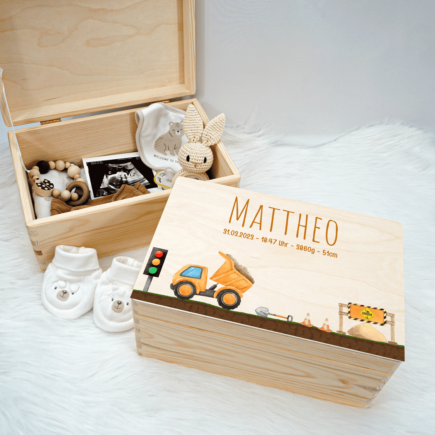 Personalized Memory Box - Baby Lion