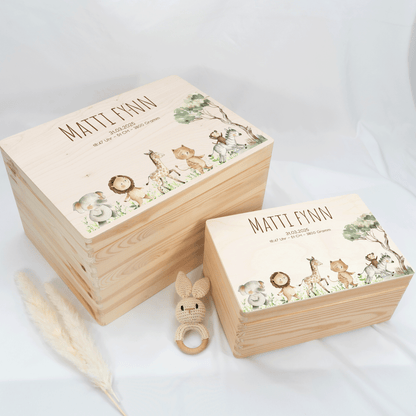 Personalized Memory Box - Baby Lion