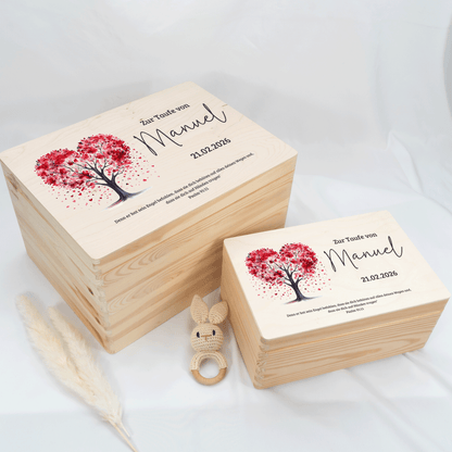 Personalisierte Erinnerungskiste - Herzensbaum