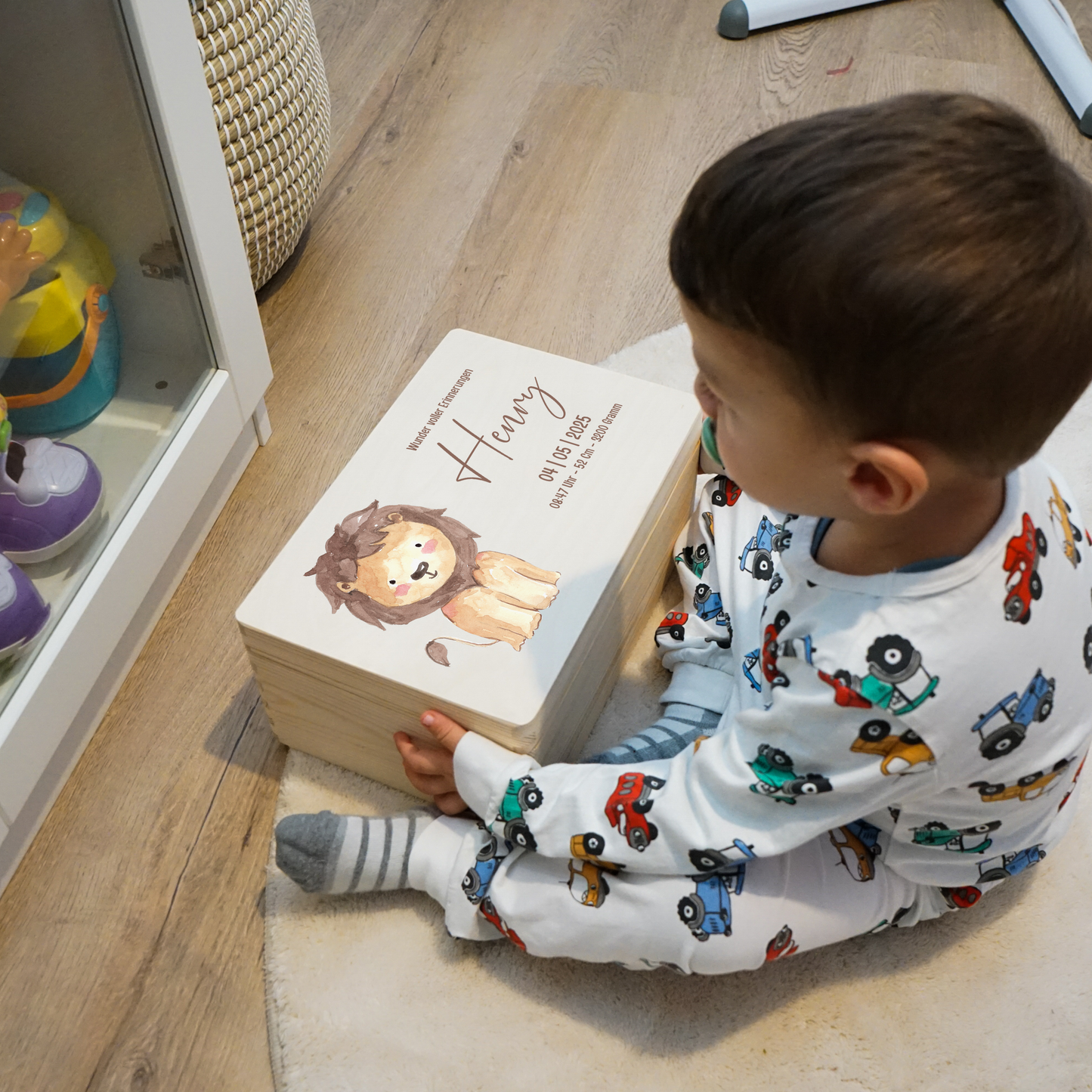 Personalized Memory Box - Baby Lion