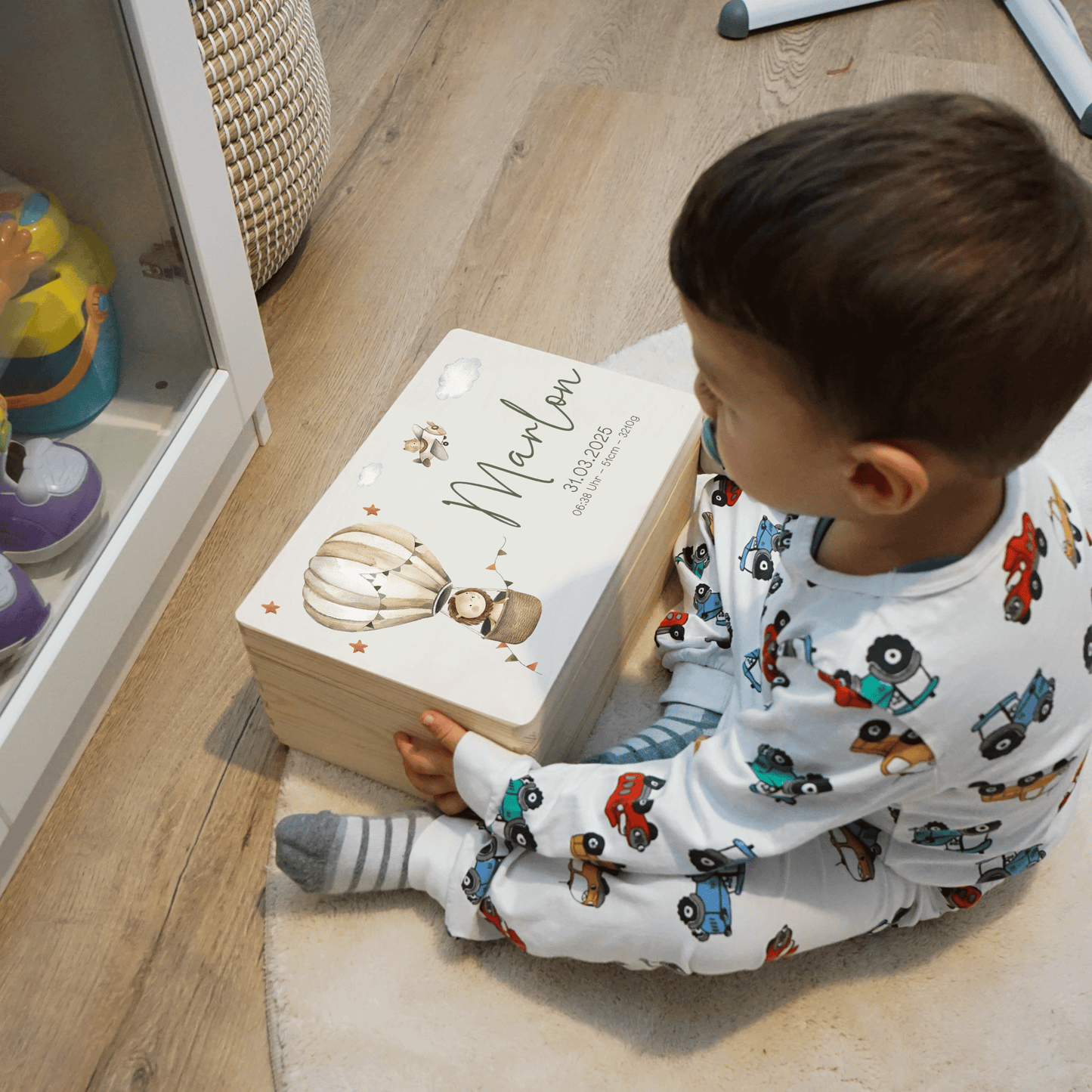Personalized Memory Box - Baby Lion