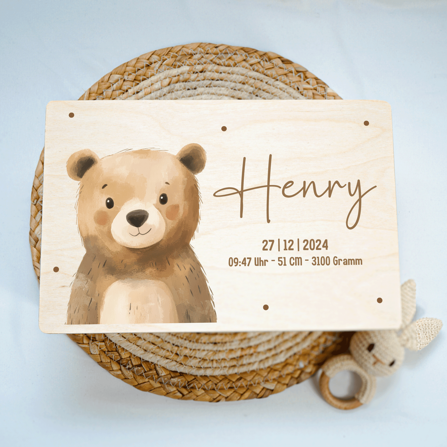 Personalized Memory Box - Baby Lion