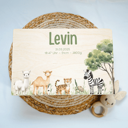 Personalized Memory Box - Baby Lion