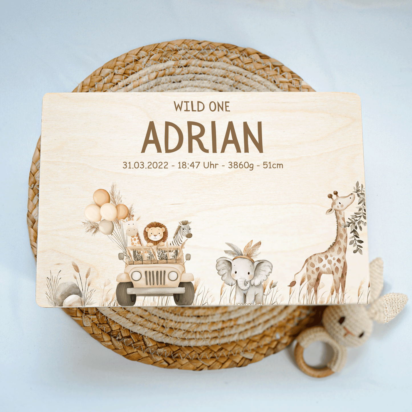 Personalized Memory Box - Baby Lion