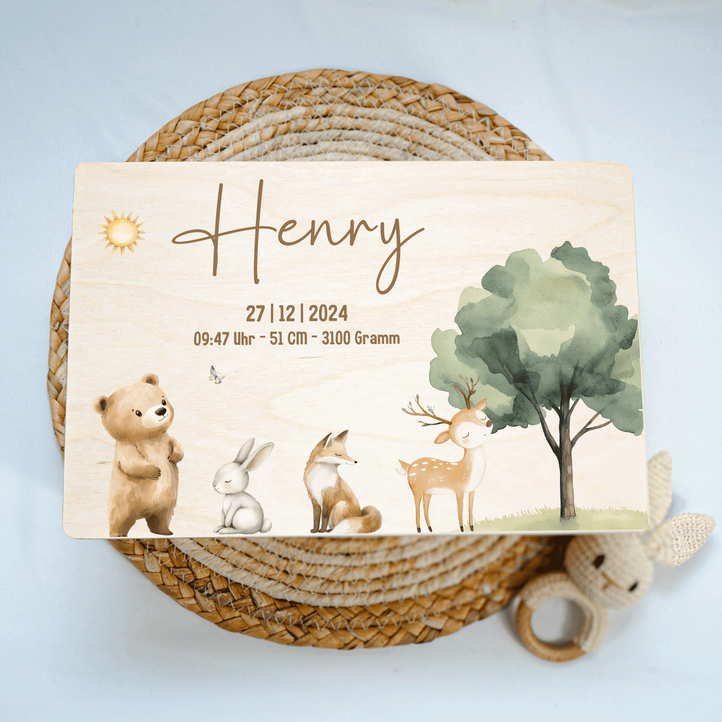 Personalized Memory Box - Baby Lion