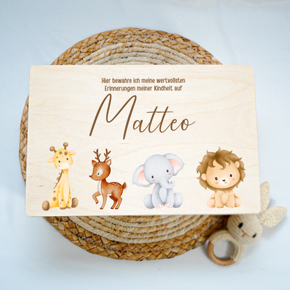 Personalized Memory Box - Baby Lion