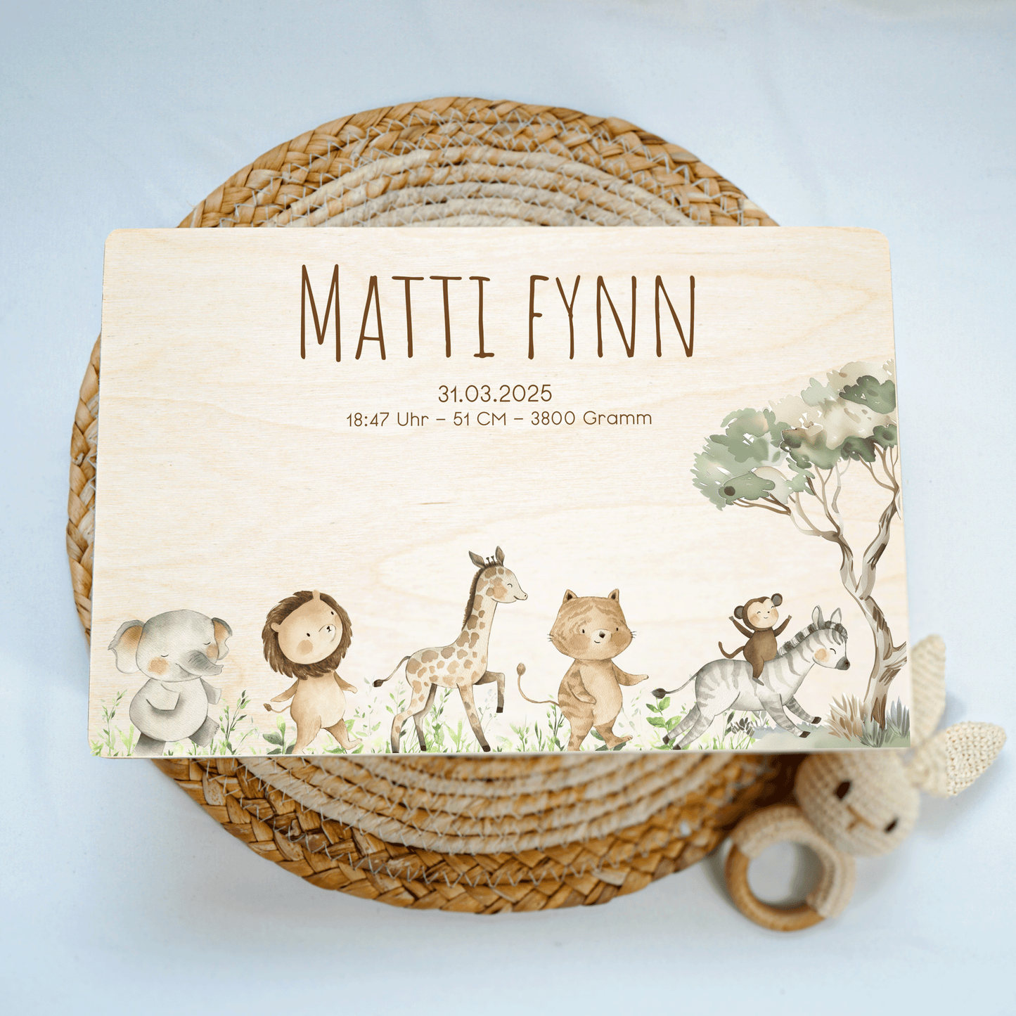 Personalized Memory Box - Baby Lion