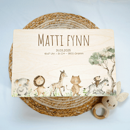 Personalized Memory Box - Baby Lion