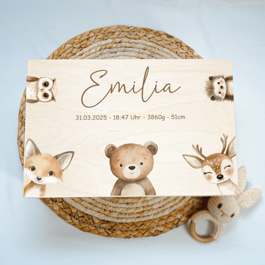 Personalized Memory Box - Baby Lion