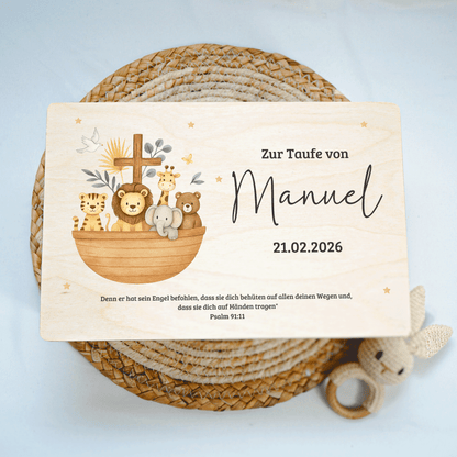 Personalisierte Erinnerungskiste - Arche Noah