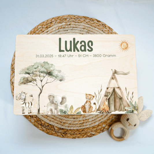 Personalized Memory Box - Baby Lion