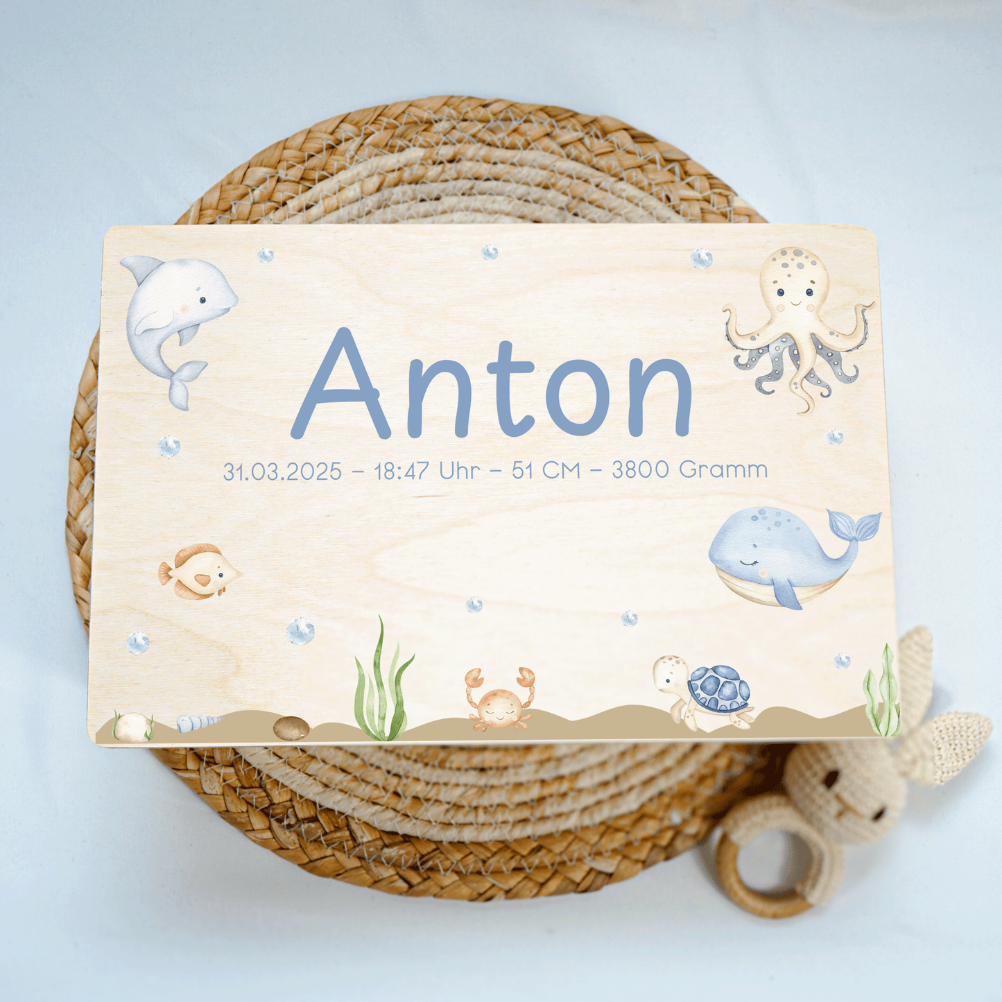Personalized Memory Box - Baby Lion
