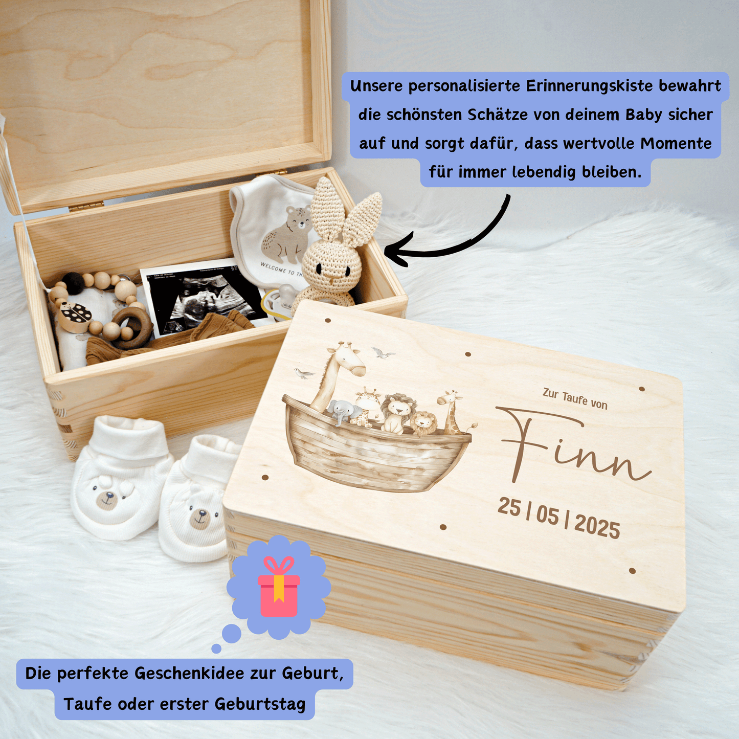 Personalized Memory Box - Baby Lion
