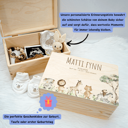 Personalized Memory Box - Baby Lion