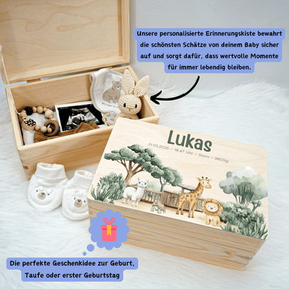Personalized Memory Box - Baby Lion