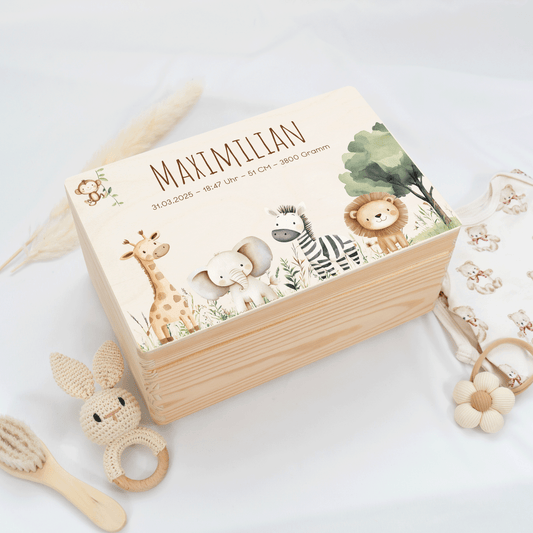 Personalized Memory Box - Baby Lion
