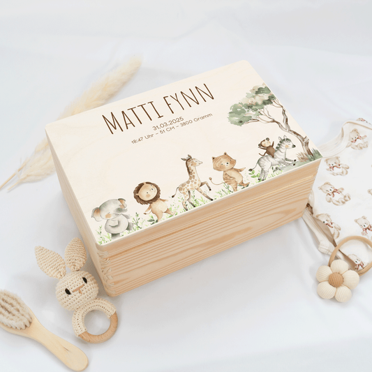 Personalized Memory Box - Baby Lion
