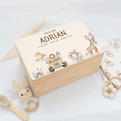 Personalized Memory Box - Baby Lion