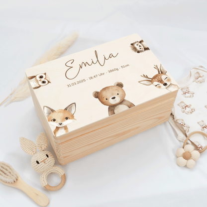 Personalized Memory Box - Baby Lion