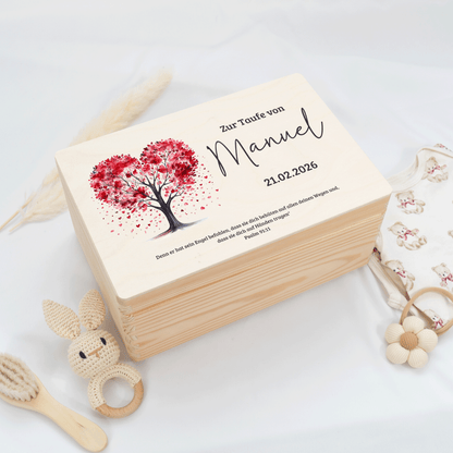 Personalisierte Erinnerungskiste - Herzensbaum