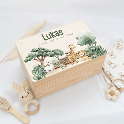 Personalized Memory Box - Baby Lion