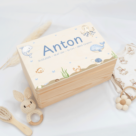 Personalized Memory Box - Baby Lion